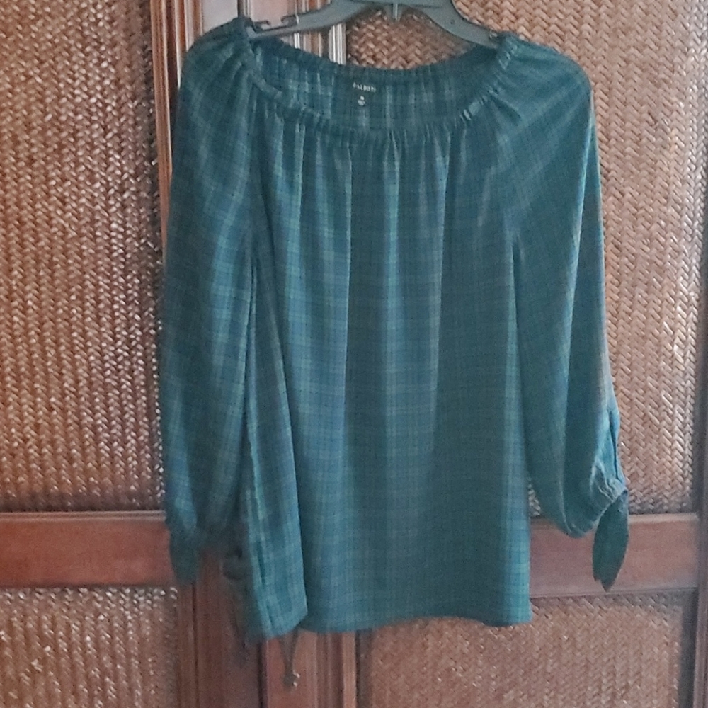 Talbots Plaid (M) Blouse
